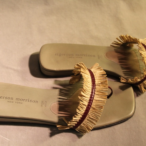 Siergerson Morrison Raffia Flat Sandal